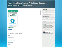 Tablet Screenshot of kaoshotel.com